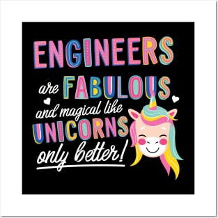 Engineers are like Unicorns Gift Idea Posters and Art